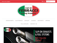 Tablet Screenshot of ferracci.com
